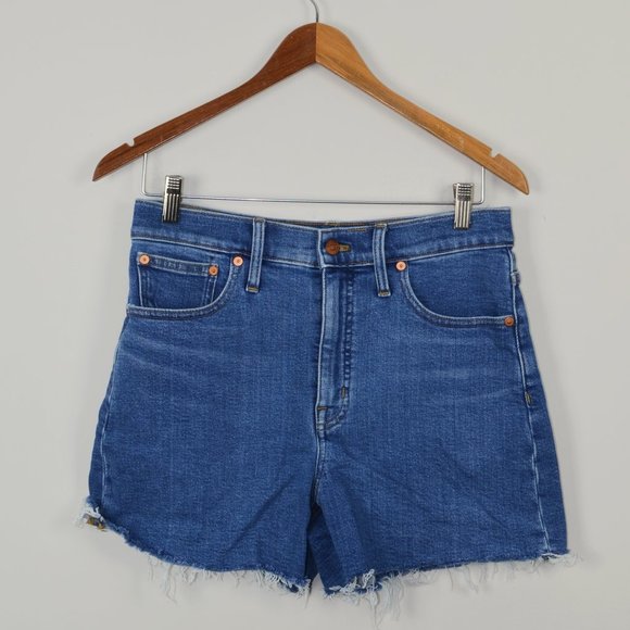 Madewell High-Rise Denim Shorts in Auckland Wash - Picture 4 of 9
